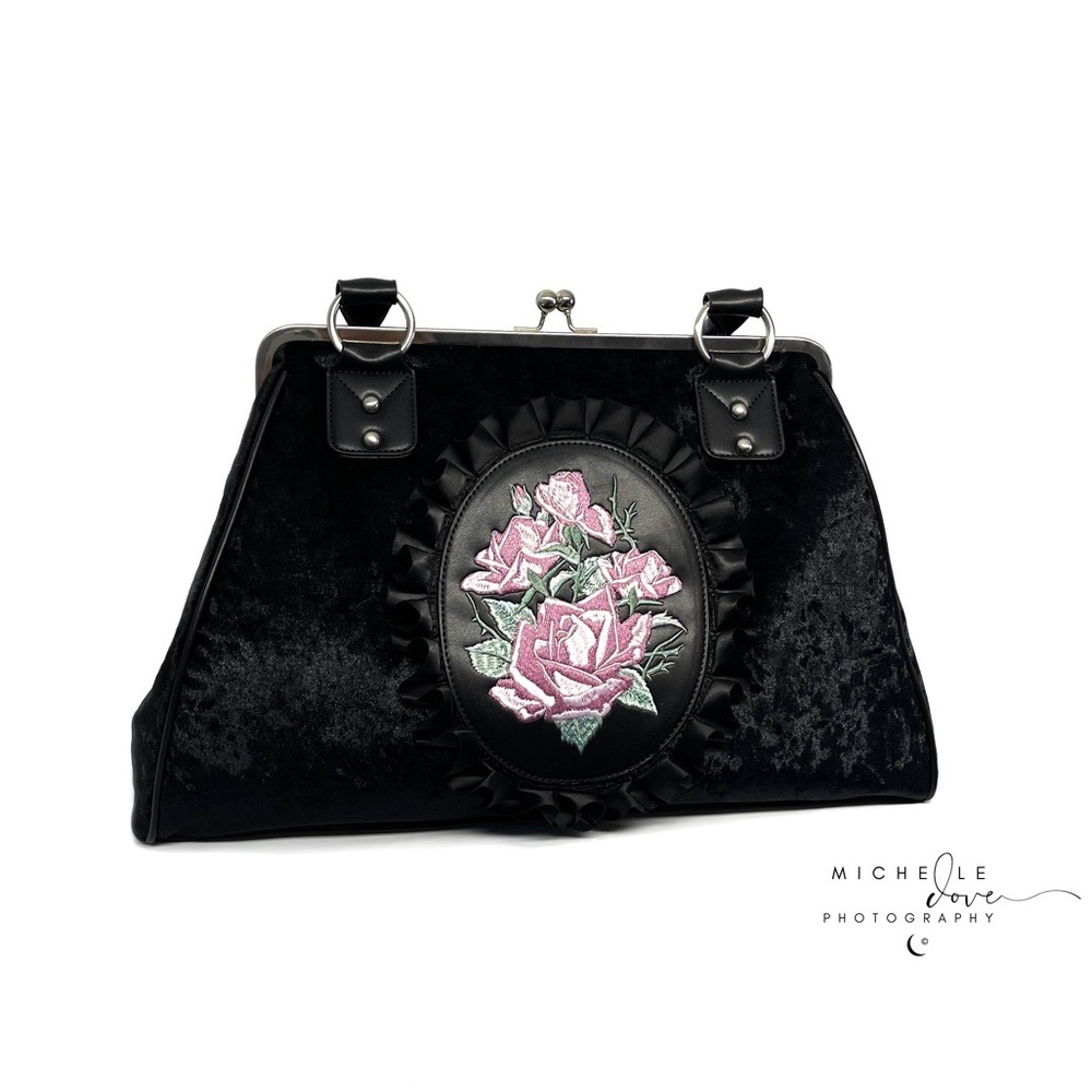 Widow Into My Arms Velvet Weekender Tote - Picture 6 of 6